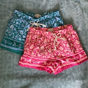 *Set of 2* boho lounge shorts by GAP